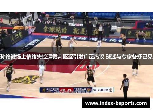 孙铭徽场上情绪失控遭裁判驱逐引发广泛热议 球迷与专家各抒己见